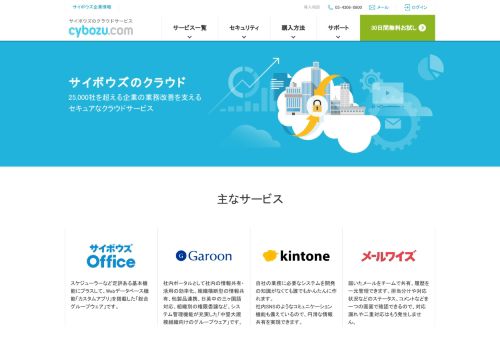 
                            3. サイボウズのクラウドサービスについて cybozu.com