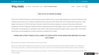 
                            7. Cycle To Work Scheme - Vital Fixies