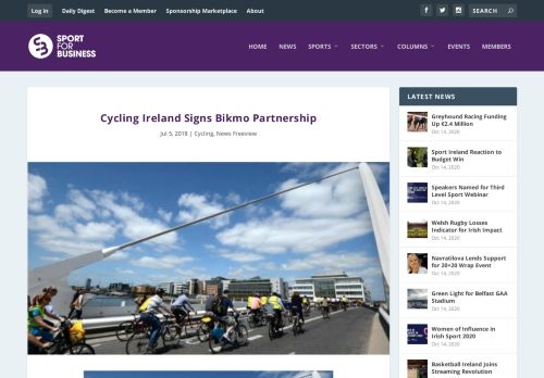 
                            10. Cycling Ireland Signs Bikmo Partnership | Sport for Business