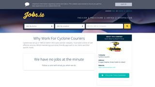 
                            8. Cyclone Couriers Careers, Cyclone Couriers Jobs in Ireland jobs.ie