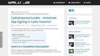 
                            8. CydiaImpactorLoader - Automate App Signing in Cydia Impactor