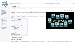 
                            12. Cypherpunk – Bitcoin Wiki