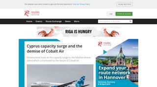 
                            12. Cyprus capacity surge and the demise of Cobalt Air :: Routesonline