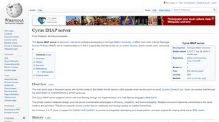 
                            13. Cyrus IMAP server - Wikipedia