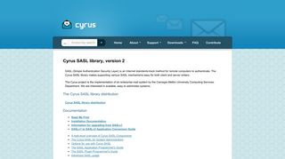 
                            7. Cyrus SASL library, version 2 - Project Cyrus