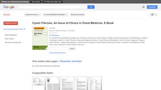 
                            6. Cystic Fibrosis, An Issue of Clinics in Chest Medicine, E-Book