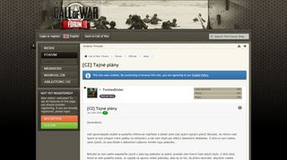 
                            12. [CZ] Tajné plány - News - Call of War- Forum