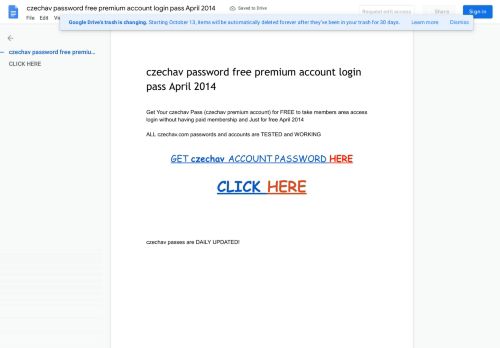 
                            10. czechav password free premium account login pass April 2014