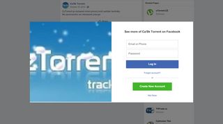 
                            11. Cz/Sk Torrent - CzTorrent je dočasně mimo provoz kvůli... | Facebook
