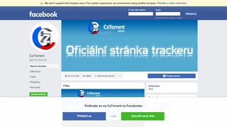 
                            9. CzTorrent - Hlavní stránka | Facebook