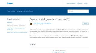
                            9. Czym różni się logowanie od rejestracji? – Pomoc Infakt.pl