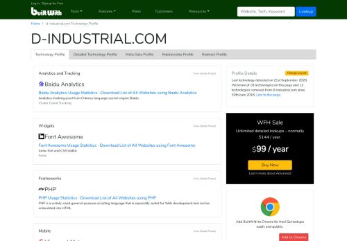 
                            10. d-industrial.com Technology Profile - BuiltWith