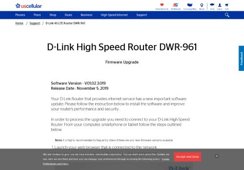 
                            9. D-Link 4G LTE Router DWR-961 Firmware Upgrade | Support | U.S. ...