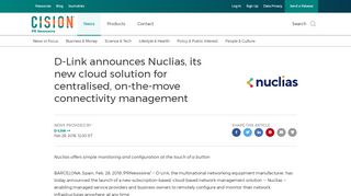 
                            10. D-Link announces Nuclias, its new cloud solution for ...