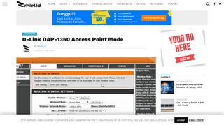 
                            10. D-Link DAP-1360 Access Point Mode » Rhiel ID