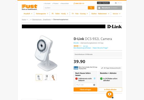 
                            12. D-Link DCS-932L Camera - Günstig kaufen - Fust