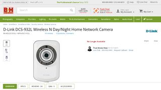 
                            12. D-Link DCS-932L Wireless N Day/Night Home Network Camera - B&H