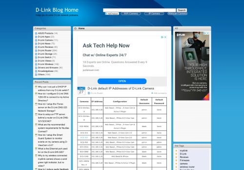 
                            5. D-Link default IP Addresses of D-Link Camera | D-Link Blog ...