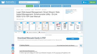 
                            7. D-link DGS-1210-10P User Manual - ManualsLib