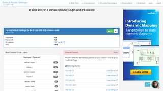 
                            4. D-Link DIR-615 Default Router Login and Password - Clean CSS