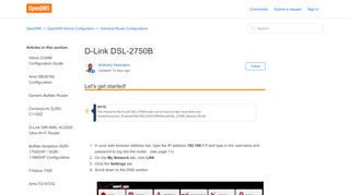
                            12. D-Link DSL-2750B – OpenDNS