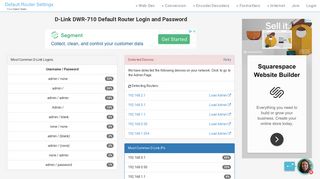 
                            1. D-Link DWR-710 Default Router Login and Password - Clean CSS