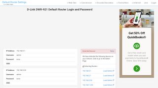 
                            4. D-Link DWR-921 Default Router Login and Password - Clean CSS