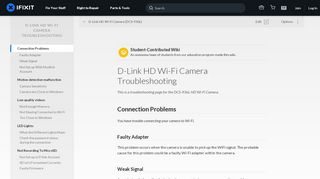 
                            10. D-Link HD Wi-Fi Camera Troubleshooting - iFixit