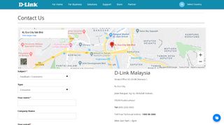 
                            4. D-Link Malaysia Contact Information Malaysia