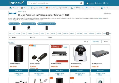 
                            7. D-Link Price List in Philippines for February, 2019 | iPrice