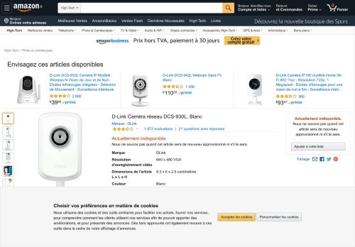 
                            9. D-LINK WIRELESS N IP SECURITY CAMERA: Amazon.fr: High-tech