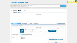 
                            2. D-net.ktb.co.id - Website Informer - Informer Technologies, Inc.