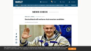 
                            9. D-Raumfahrt-Leute: Deutschland will weiteren Astronauten ausbilden ...
