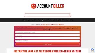
                            11. D-reizen account verwijderen | accountkiller.com