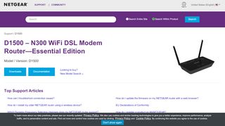 
                            1. D1500 | Product | Support | NETGEAR