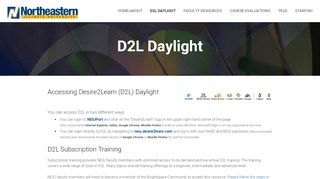 
                            4. D2L Daylight - NEIU CTL