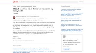 
                            13. D9CLUB scammed me. Is there a way I can claim my money back? - Quora