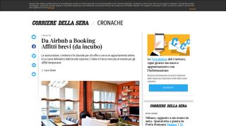 
                            10. Da Airbnb a Booking Affitti brevi (da incubo) - Corriere.it