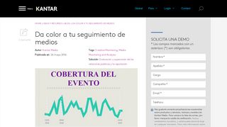 
                            5. Da color a tu seguimiento de medios | Kantar Media