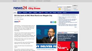 
                            11. DA hits back at ANC West Rand over Mogale City | News24