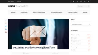 
                            7. Da Zimbra a Outlook: consigli per l'uso - Univrmagazine