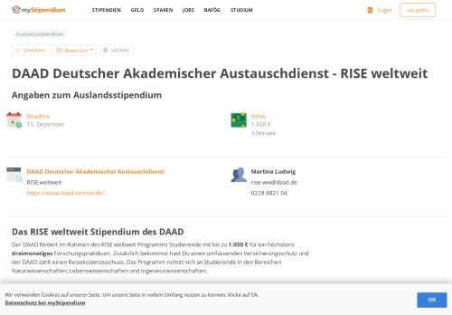 
                            13. DAAD Deutscher Akademischer Austauschdienst - RISE weltweit ...