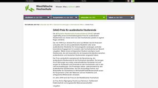 
                            10. DAAD-Preis: Westfälische Hochschule