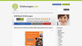 
                            9. DAB bank Online Banking: Mittels HBCI-Zugang Starmoney nutzen?
