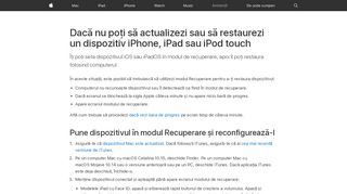 
                            8. Dacă nu poți să actualizezi sau să restaurezi un dispozitiv iPhone ...