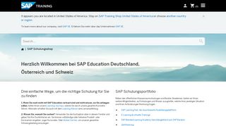 
                            8. DACH Einstiegsseite - SAP Training