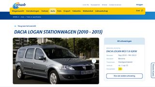 
                            10. DACIA LOGAN MCV 1.6 62KW | Auto Informatie | ANWB