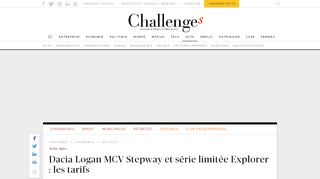 
                            12. Dacia Logan MCV Stepway, Sandero et Duster série limitée Explorer ...