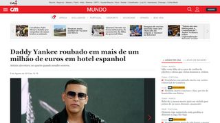 
                            11. Daddy Yankee roubado em mais de um milhão de euros em hotel ...