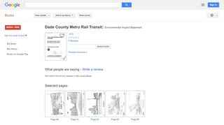 
                            11. Dade County Metro Rail Transit: Environmental Impact ...